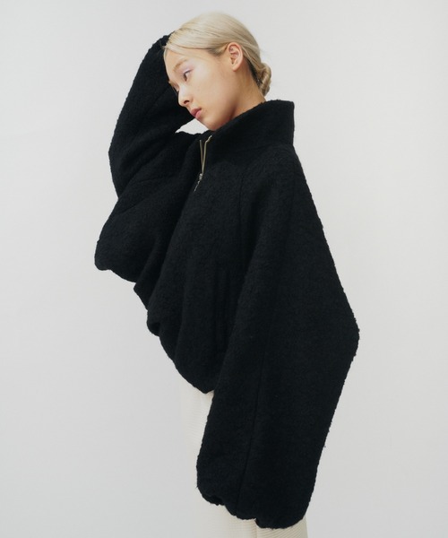 THINGS THAT MATTER（シングス ザット マター）の「WOOL LOOP JERSEY CROPPED BLOUSON / ウールループジャージークロップドブルゾン（ブルゾン・レディース・イエロー/ブラック・FREE）」の22枚目の写真