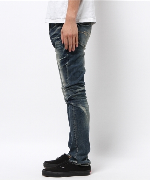 JACKROSE（ジャックローズ）の「ハイパーストレッチデザートヴィンテージ加工デニム（デニムパンツ・メンズ・インディゴブルー・L/M/S/XL）」の2枚目の写真