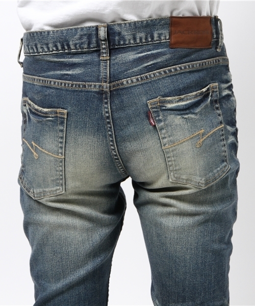 JACKROSE（ジャックローズ）の「ハイパーストレッチデザートヴィンテージ加工デニム（デニムパンツ・メンズ・インディゴブルー・L/M/S/XL）」の8枚目の写真
