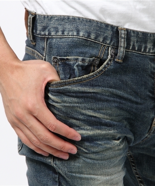 JACKROSE（ジャックローズ）の「ハイパーストレッチデザートヴィンテージ加工デニム（デニムパンツ・メンズ・インディゴブルー・L/M/S/XL）」の9枚目の写真