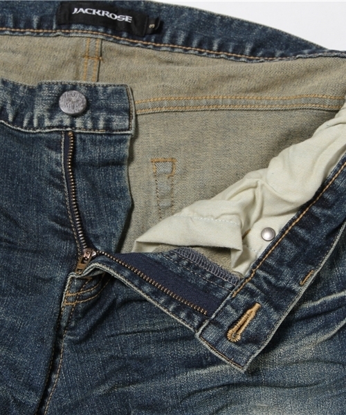 JACKROSE（ジャックローズ）の「ハイパーストレッチデザートヴィンテージ加工デニム（デニムパンツ・メンズ・インディゴブルー・L/M/S/XL）」の11枚目の写真
