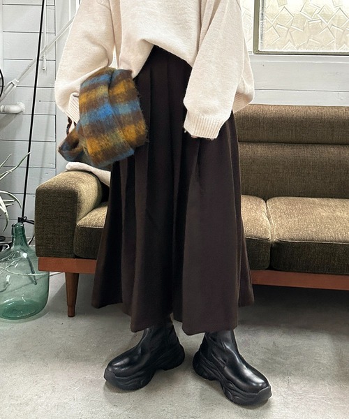 apres jour mignon(アプレジュールミニョン)の「アソートプリーツスカート【ZOZOTOWN限定アイテム】(スカート・レディース・ブラウン系その他/ダークブラウン/グレー/チャコールグレー/ベージュ系その他/グレー系その他/ベージュ系その他2/ブラック系その他2・MEDIUM/X-LARGE/SMALL)」の11枚目の写真