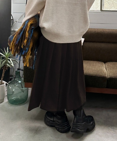 apres jour mignon(アプレジュールミニョン)の「アソートプリーツスカート【ZOZOTOWN限定アイテム】(スカート・レディース・ブラウン系その他/ダークブラウン/グレー/チャコールグレー/ベージュ系その他/グレー系その他/ベージュ系その他2/ブラック系その他2・MEDIUM/X-LARGE/SMALL)」の14枚目の写真