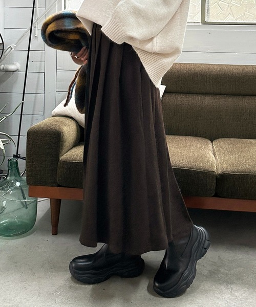 L'Appartement Wool Asymmetry Skirt 【公式通販】