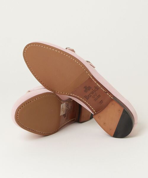 Berwick1707（バーウィック）の「Berwick バーウィック ダブルモンク 181 ゴム×レザーソール（ローファー・レディース・ブラック/ダークブラウン/ピンク/イエロー/ライトブラウン・38/39/37/36）」の10枚目の写真