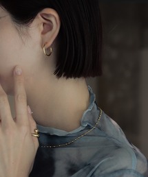 bonu.（ボヌ）の「【silver925】ロープフープピアス（ピアス（両耳用））」