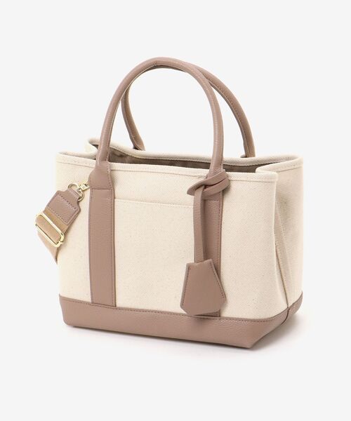 le.coeur blanc（ルクールブラン）の「パーテーショントート（トートバッグ・レディース・グレイッシュベージュ/ブラック・FREE）」の13枚目の写真