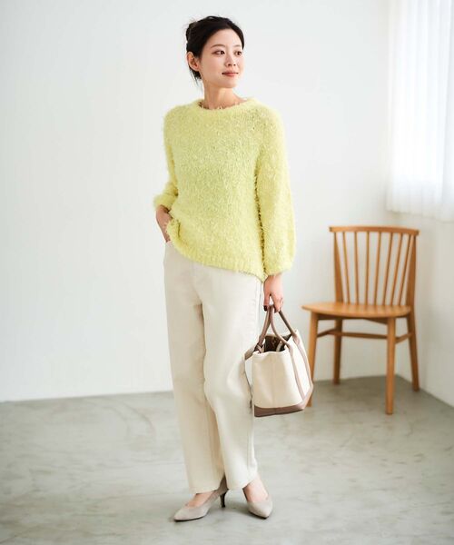 le.coeur blanc（ルクールブラン）の「パーテーショントート（トートバッグ・レディース・グレイッシュベージュ/ブラック・FREE）」の17枚目の写真