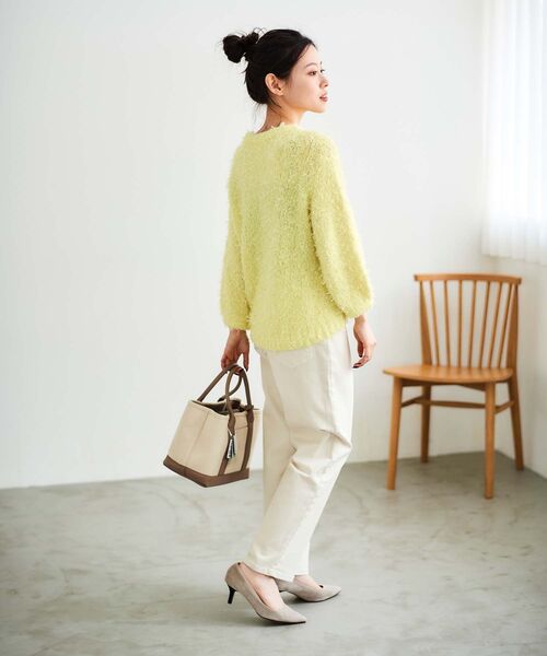 le.coeur blanc（ルクールブラン）の「パーテーショントート（トートバッグ・レディース・グレイッシュベージュ/ブラック・FREE）」の18枚目の写真