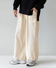 ニットソー カーゴパンツ
