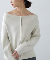 FREE'S MART | [MFM]オフショルジップラメカーディガン(ニット/セーター)