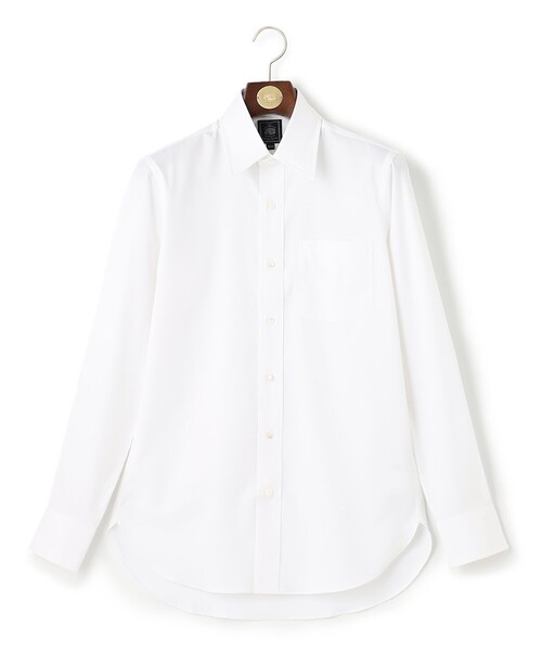 J.PRESS(ジェイプレス)の「【定番】【PREMIUM PLEATS / 形態安定】ピンオックス ドレスシャツ / レギュラー(シャツ/ブラウス・メンズ・ホワイト系・首回り38cm-裄丈84cm/首回り37cm-裄丈82cm/首回り39cm-裄丈84cm/首回り40cm-裄丈85cm/首回り41cm-裄丈85cm/首回り42cm-裄丈86cm/首回り43cm-裄丈86cm)」の9枚目の写真
