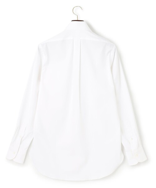 J.PRESS(ジェイプレス)の「【定番】【PREMIUM PLEATS / 形態安定】ピンオックス ドレスシャツ / レギュラー(シャツ/ブラウス・メンズ・ホワイト系・首回り38cm-裄丈84cm/首回り37cm-裄丈82cm/首回り39cm-裄丈84cm/首回り40cm-裄丈85cm/首回り41cm-裄丈85cm/首回り42cm-裄丈86cm/首回り43cm-裄丈86cm)」の2枚目の写真