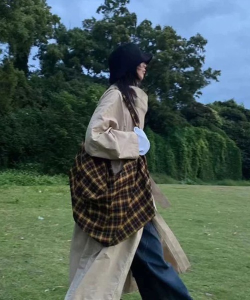 Vipoa（ヴィポア）の「3WAY チェックショルダーバッグ（ショルダーバッグ・レディース・ブラウン・FREE）」の6枚目の写真