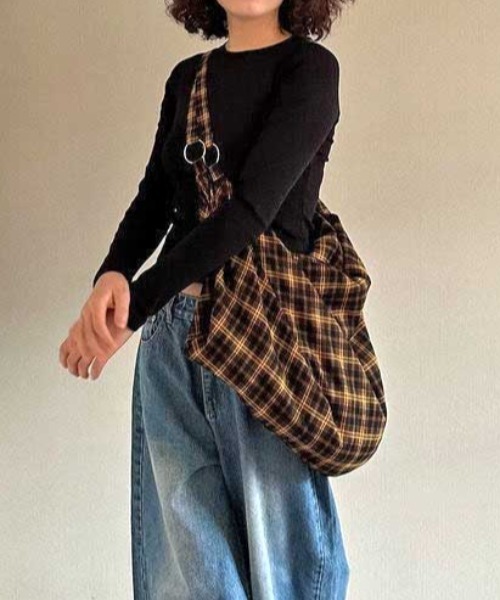 Vipoa（ヴィポア）の「3WAY チェックショルダーバッグ（ショルダーバッグ・レディース・ブラウン・FREE）」の7枚目の写真