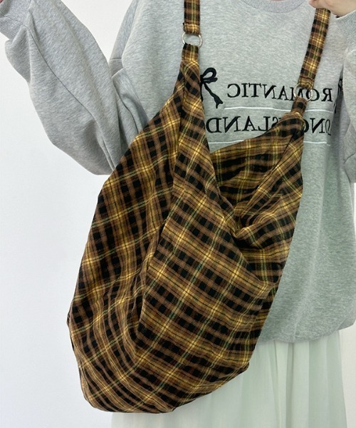 Vipoa（ヴィポア）の「3WAY チェックショルダーバッグ（ショルダーバッグ・レディース・ブラウン・FREE）」の22枚目の写真