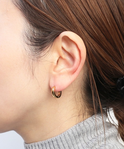 JAM HOME MADE（ジャムホームメイド）の「【限定展開】F code リング フープ ピアス/ステンレス（金属アレルギー対応） メンズ レディース（ピアス（片耳用）・メンズ・ゴールド/シルバー/シルバー系その他/ゴールド系その他・ONE SIZE）」の21枚目の写真