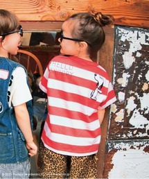 DENIM DUNGAREE | Wide Striped SNOOPY Tee(Tシャツ/カットソー)