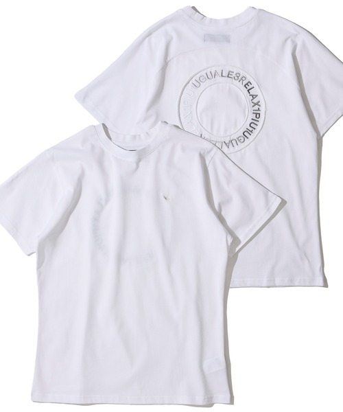 注目■1PIU1UGUALE3 RELAX■大人気 サークルTシャツ 国内発送 1PIU1UGUALE3 RELAX】サークルロゴTシャツ(Tシャツ/カットソー