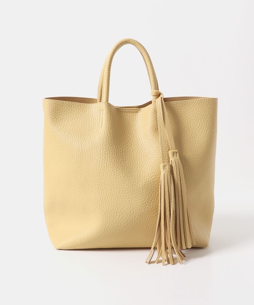 RODE SKO（ロデスコ）の「タッセル軽量2WAYシンプルトートバッグ（トートバッグ・レディース・ブラック/グレー系その他/ピンク系その他/ホワイト系その他/ベージュ系その他・ONE）」の17枚目の写真