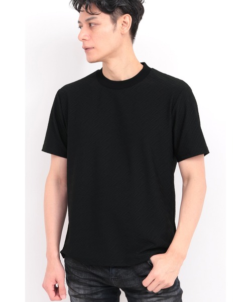 TORNADO MART（トルネードマート）の「TORNADO MART∴バイヤスアロークルーネック半袖カットソー（Tシャツ/カットソー・メンズ・ホワイト/ブラック・XXL/L/M/LL）」の2枚目の写真