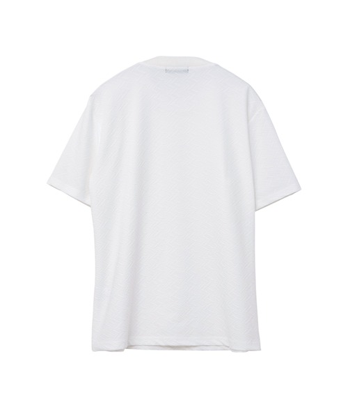 TORNADO MART（トルネードマート）の「TORNADO MART∴バイヤスアロークルーネック半袖カットソー（Tシャツ/カットソー・メンズ・ホワイト/ブラック・XXL/L/M/LL）」の3枚目の写真