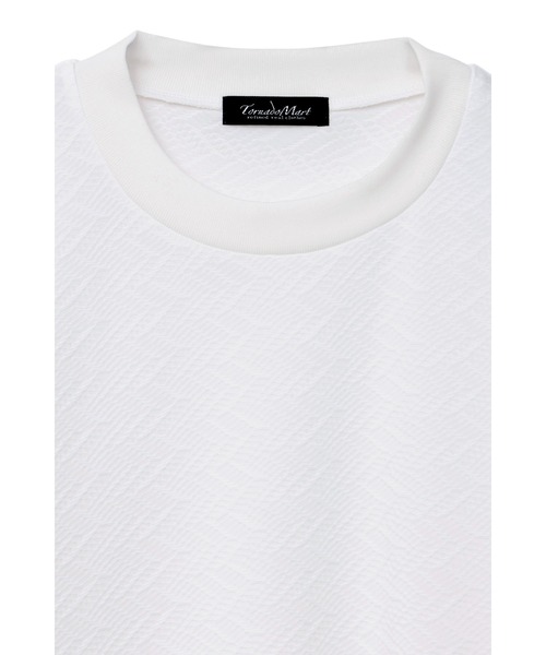 TORNADO MART（トルネードマート）の「TORNADO MART∴バイヤスアロークルーネック半袖カットソー（Tシャツ/カットソー・メンズ・ホワイト/ブラック・XXL/L/M/LL）」の4枚目の写真