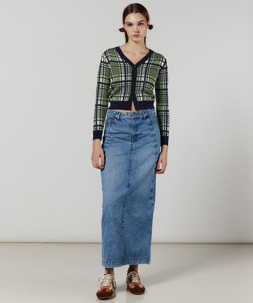 DOUBLE STANDARD CLOTHING(ダブルスタンダードクロージング)の「チェックジャガードニットカーディガン(カーディガン/ボレロ・レディース・チェック・36/38)」の10枚目の写真
