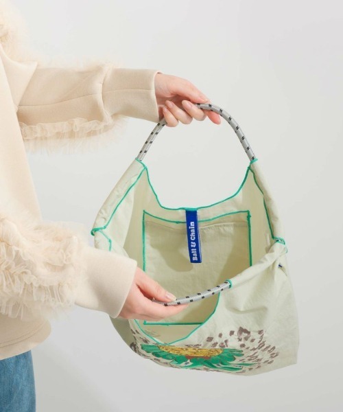Ball&Chain（ボールアンドチェーン）の「[Ball&Chain]shopping bag-D.LEOPARD(M)（エコバッグ/サブバッグ・レディース・ブラック/グレー/ベージュ・FREE）」の6枚目の写真