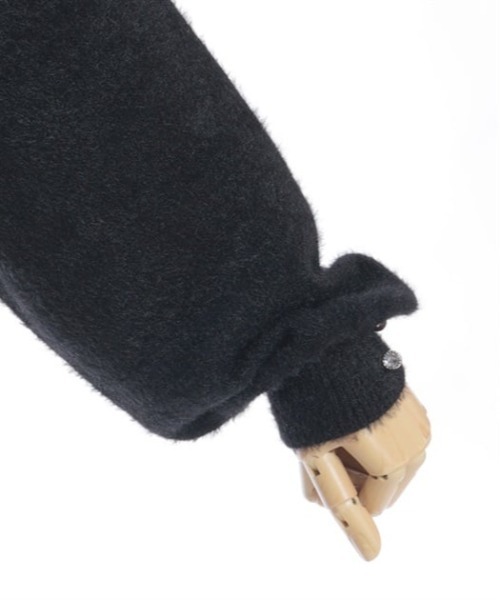 axes femme(アクシーズファム)の「スパンコールロゴ刺繍ニット(ニット/セーター・レディース・ピンク/キナリ/ブラック・FREE)」の17枚目の写真