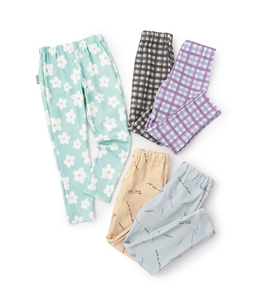 and D. petit main（アンドディープティマイン）の「【365D.】【防汚加工】デイリーガラフライスレギンス（レギンス/スパッツ・キッズ・ラベンダー/ブラック/サックスブルー/ライトグレー/ベージュ・140cm/130cm/120cm/100cm/110cm/90cm）」の7枚目の写真