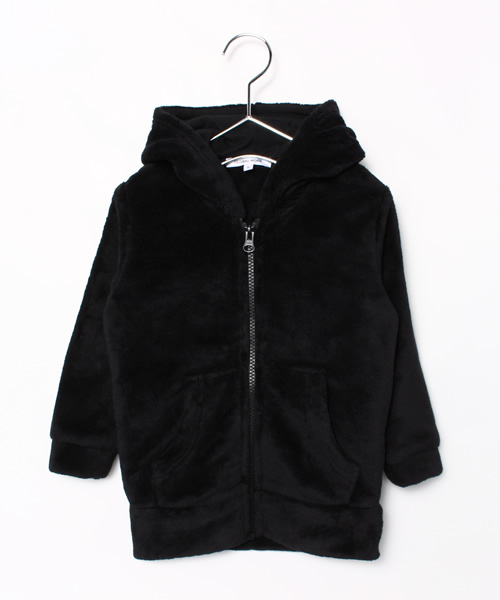 GLOBAL WORK（グローバルワーク）の「【キッズ】ミミツキボアZIPパーカー/568937（パーカー・キッズ・ホワイト系その他/ブラック/グレー・LARGE/MEDIUM/X-LARGE/SMALL）」の2枚目の写真