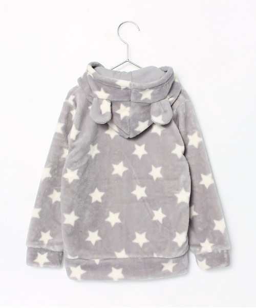 GLOBAL WORK（グローバルワーク）の「【キッズ】ミミツキボアZIPパーカー/568937（パーカー・キッズ・ホワイト系その他/ブラック/グレー・LARGE/MEDIUM/X-LARGE/SMALL）」の4枚目の写真