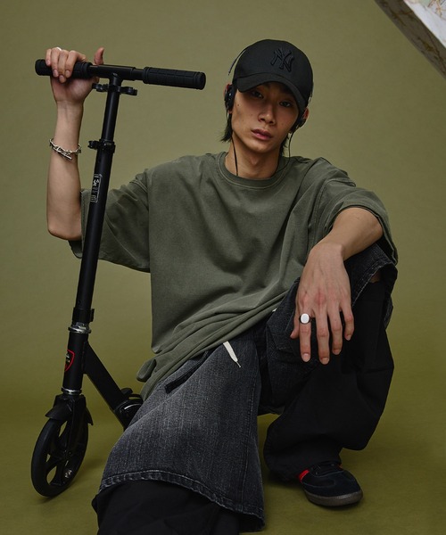 Nebula Fusion(ネビュラフュージョン)の「Loose silhouette cut-off design pigment T-shirt/ルーズシルエットカットオフデザインピグメントTシャツ(Tシャツ/カットソー・メンズ・ブラック/グレー・M/L)」の18枚目の写真