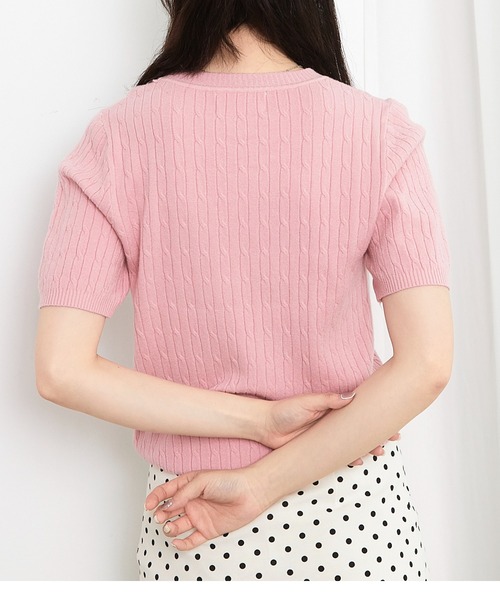 ÉPINE ピンク 半袖ニットセーター ÉPINE PARIS 半袖ニット ピンク - メルカリ