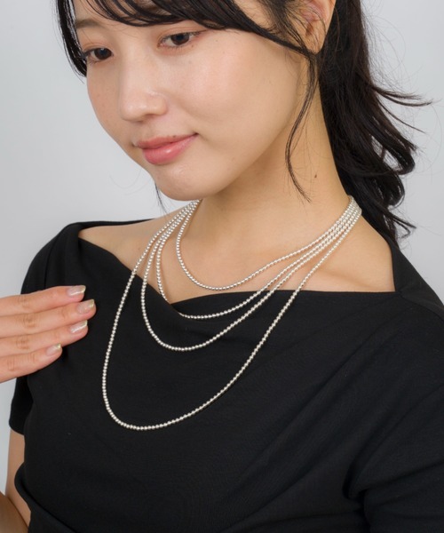 Harpo(アルポ)の「【Harpo/アルポ】シルバー ネックレス ナバホパール ビーズ3mm/全長16cm(ネックレス・レディース・シルバー・FREE)」の10枚目の写真