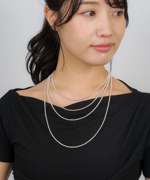 Harpo(アルポ)の「【Harpo/アルポ】シルバー ネックレス ナバホパール ビーズ3mm/全長16cm(ネックレス・レディース・シルバー・FREE)」の12枚目の写真