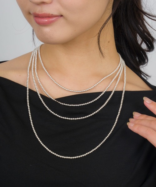 Harpo(アルポ)の「【Harpo/アルポ】シルバー ネックレス ナバホパール ビーズ3mm/全長16cm(ネックレス・レディース・シルバー・FREE)」の13枚目の写真