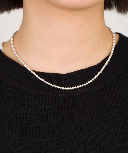 Harpo(アルポ)の「【Harpo/アルポ】シルバー ネックレス ナバホパール ビーズ3mm/全長16cm(ネックレス・レディース・シルバー・FREE)」の7枚目の写真
