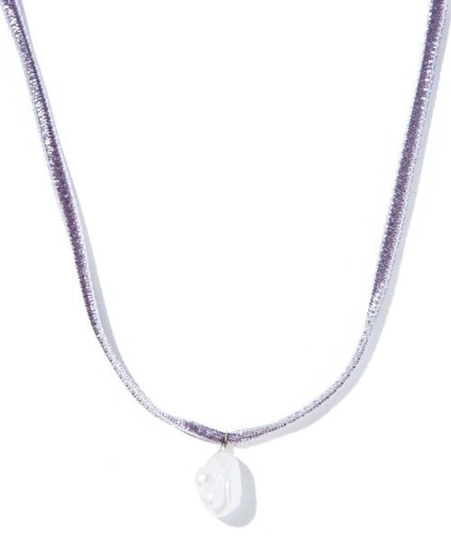 LIBERTY サファイアとパールのチェーンネックレス mens-sterling-silver-chain-
