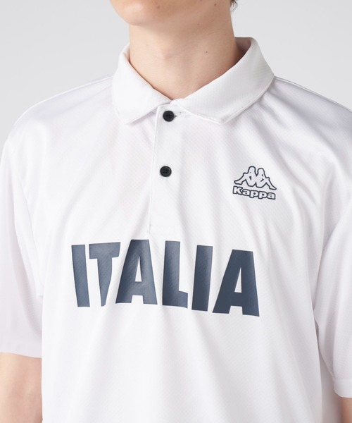 Kappa(カッパ)の「ITALIA 半袖ポロシャツ(ポロシャツ・メンズ・ネイビー/ホワイト/ブラック×ブラック/ブラック・MEDIUM/X-LARGE/LARGE)」の13枚目の写真