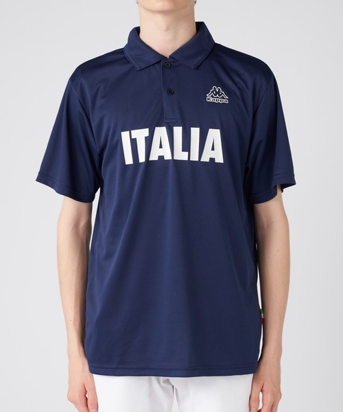 Kappa(カッパ)の「ITALIA 半袖ポロシャツ(ポロシャツ・メンズ・ネイビー/ホワイト/ブラック×ブラック/ブラック・MEDIUM/X-LARGE/LARGE)」の5枚目の写真