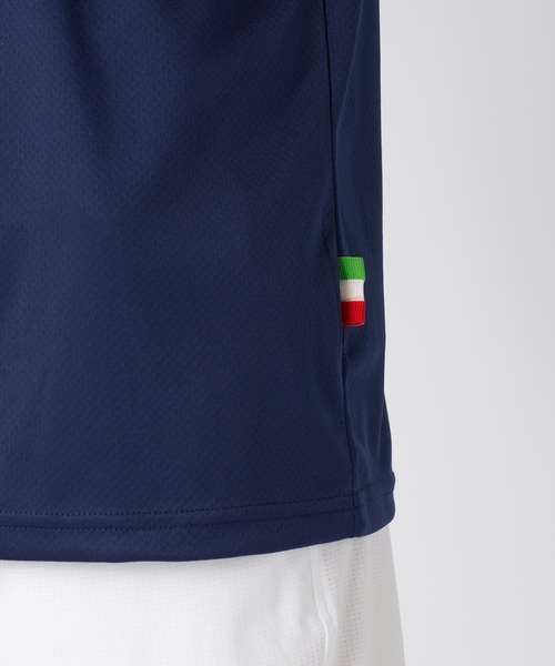 Kappa(カッパ)の「ITALIA 半袖ポロシャツ(ポロシャツ・メンズ・ネイビー/ホワイト/ブラック×ブラック/ブラック・MEDIUM/X-LARGE/LARGE)」の9枚目の写真