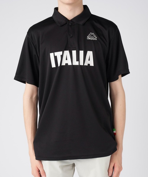 Kappa(カッパ)の「ITALIA 半袖ポロシャツ(ポロシャツ・メンズ・ネイビー/ホワイト/ブラック×ブラック/ブラック・MEDIUM/X-LARGE/LARGE)」の15枚目の写真
