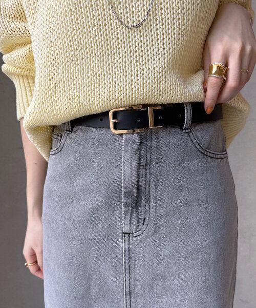 DouDou(ドゥドゥ)の「リバーシブルベルト(ベルト・レディース・ブラック/ブラウン・FREE)」の8枚目の写真