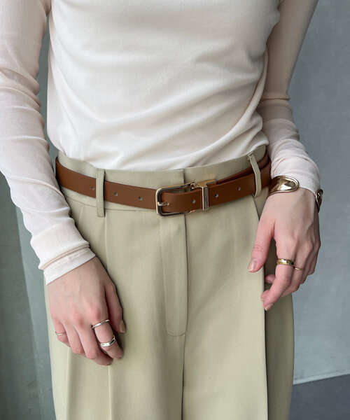 DouDou(ドゥドゥ)の「リバーシブルベルト(ベルト・レディース・ブラック/ブラウン・FREE)」の16枚目の写真