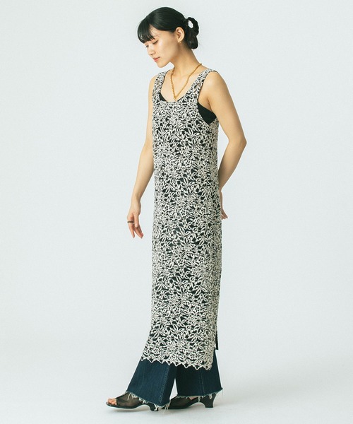 ROSE BUD(ローズバッド)の「(mag.by c)LACE SLEEVELESS DRESS(ワンピース・レディース・ホワイト/ネイビー・ONE SIZE)」の15枚目の写真