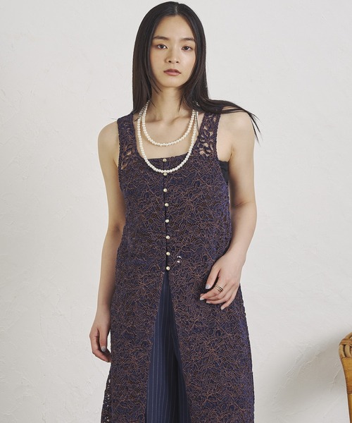 ワンピース ROSE BUD mag.by c/LACE SLEEVELESS DRESS セール】(mag.by c)LACE SLEEVELESS DRESS（ワンピース）｜ROSE