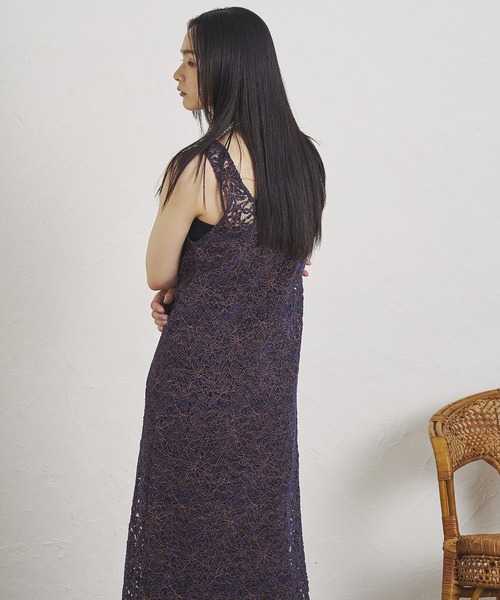 セール】(mag.by c)LACE SLEEVELESS DRESS（ワンピース）｜ROSE
