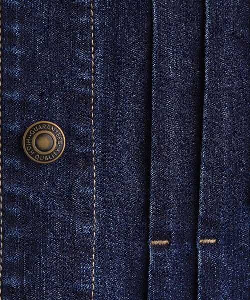 grove(グローブ)の「ライトオンスストレッチデニムジャケット(デニムジャケット・レディース・ライトブルー/ワンウォッシュ/ブルー系その他・02/03/01/05/04)」の5枚目の写真